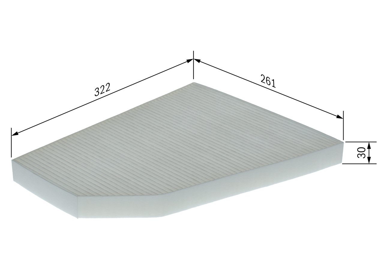 BOSCH 1 987 435 152 Filter, Innenraumluft