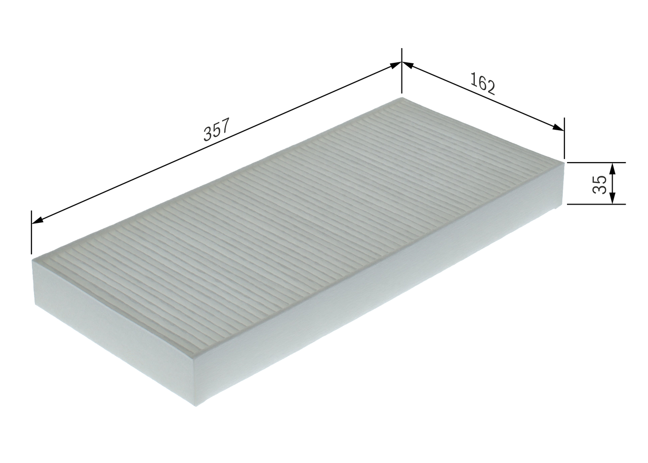 BOSCH 1 987 435 157 Filter, Innenraumluft