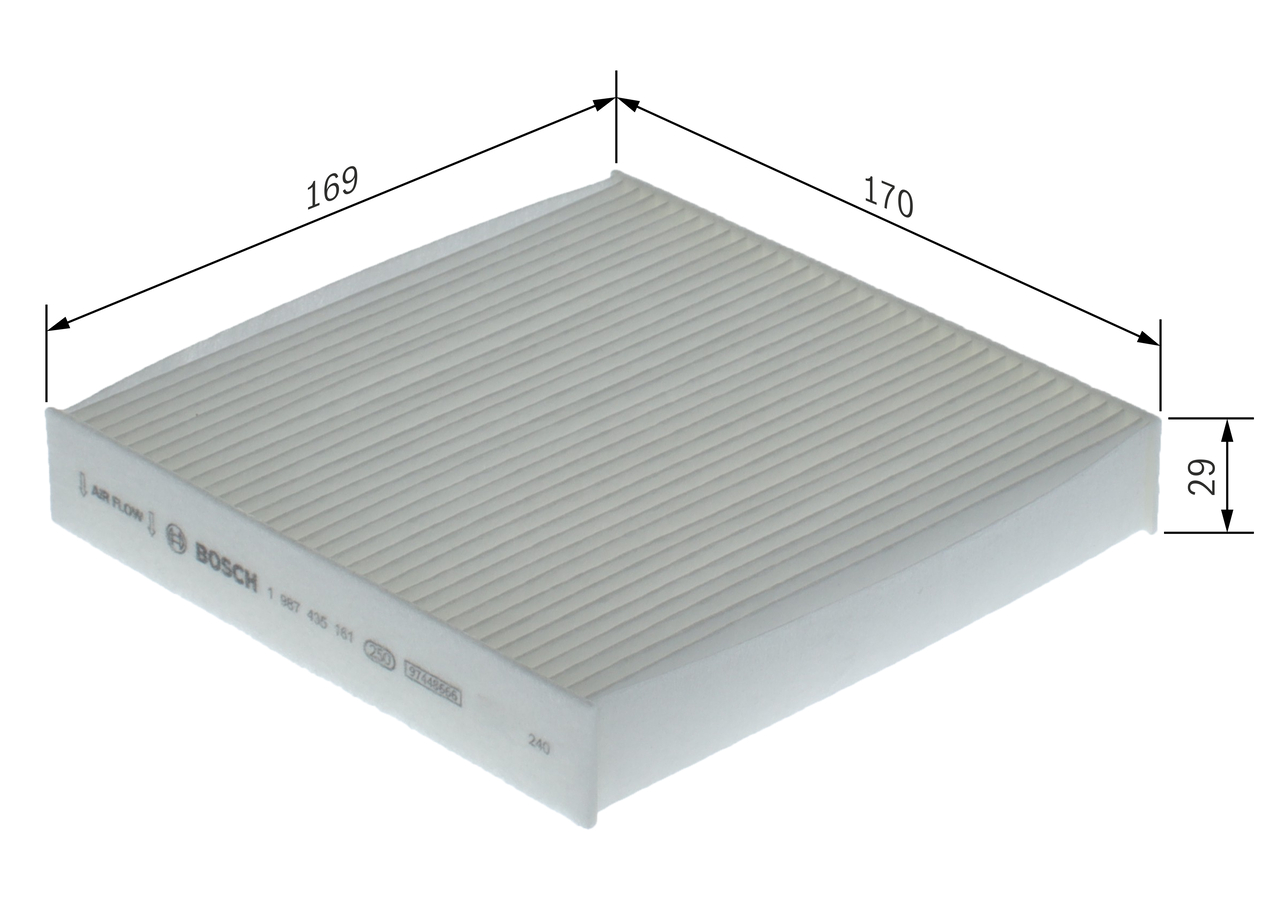BOSCH 1 987 435 161 Filter, Innenraumluft