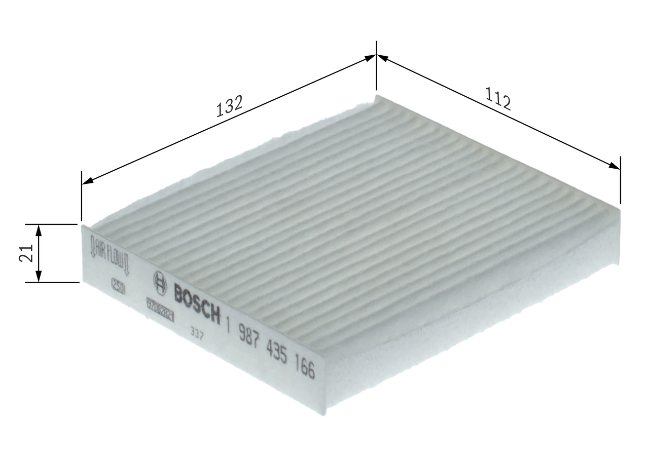 BOSCH 1 987 435 166 Filter, Innenraumluft