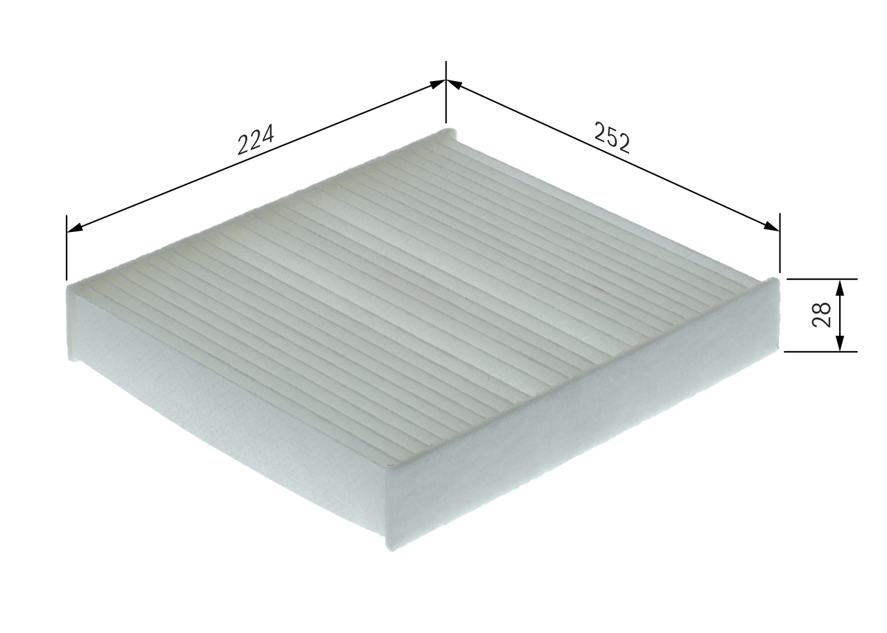 BOSCH 1 987 435 169 Filter, Innenraumluft