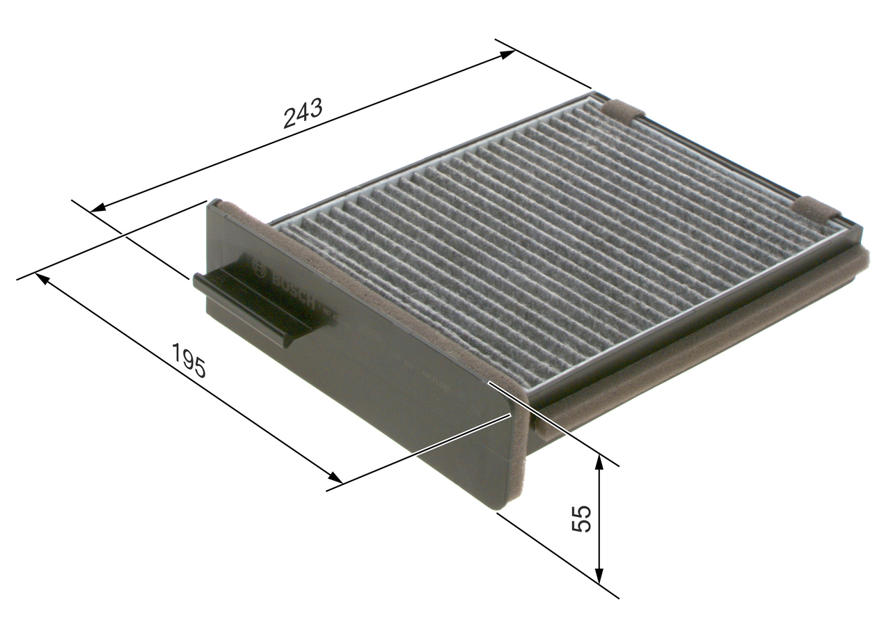 BOSCH 1 987 435 600 Filter, Innenraumluft