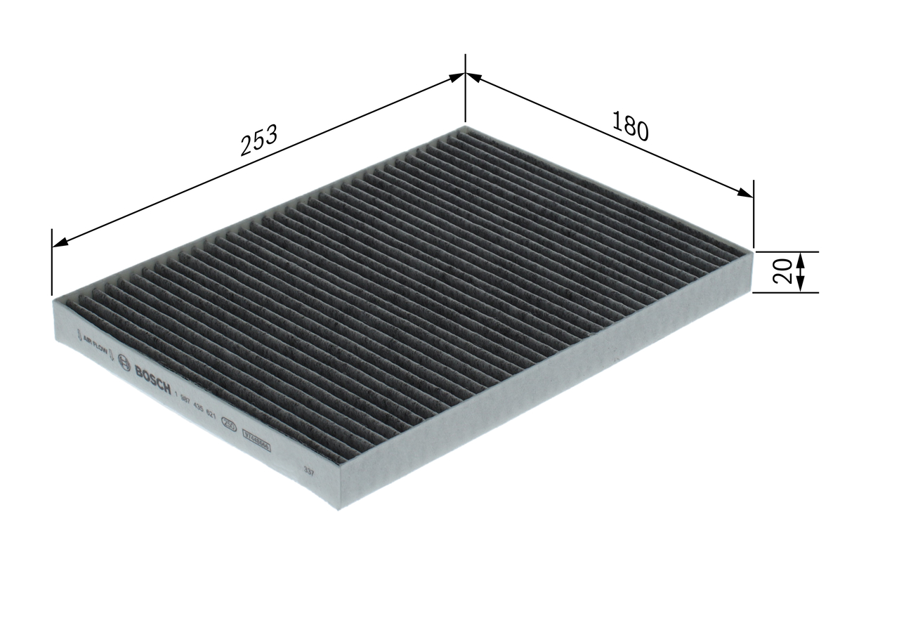 BOSCH 1 987 435 621 Filter, Innenraumluft
