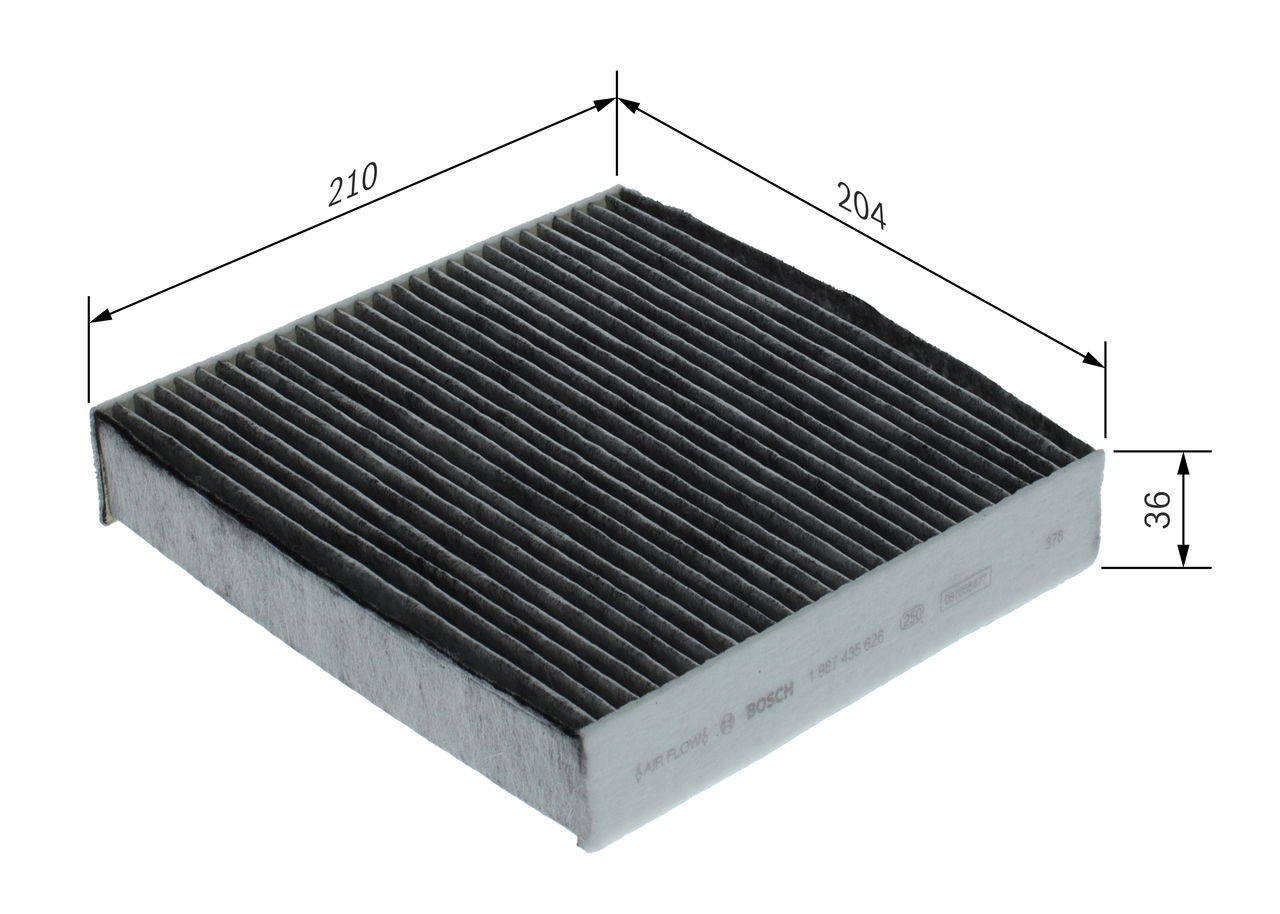 BOSCH 1 987 435 626 Filter, Innenraumluft