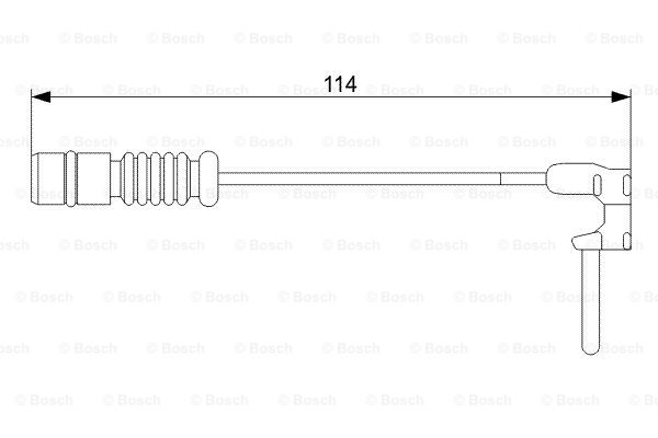 BOSCH 1 987 473 011 Contatto segnalazione, Usura past. freno/mat. d'attrito