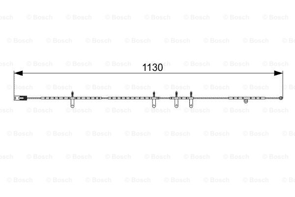 BOSCH 1 987 473 016 Contatto segnalazione, Usura past. freno/mat. d'attrito