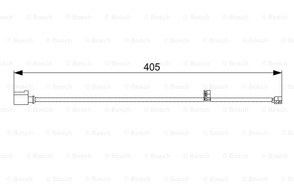 BOSCH 1 987 473 025 Contatto segnalazione, Usura past. freno/mat. d'attrito