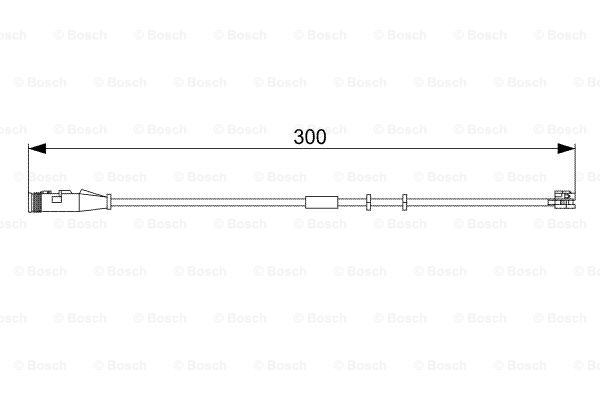 BOSCH 1 987 473 033 Contatto segnalazione, Usura past. freno/mat. d'attrito