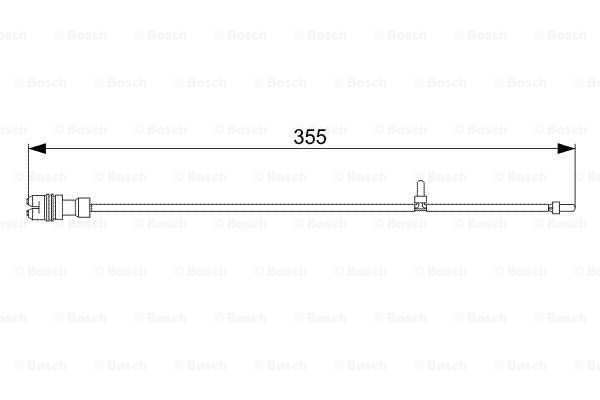 BOSCH 1 987 473 034 Contatto segnalazione, Usura past. freno/mat. d'attrito