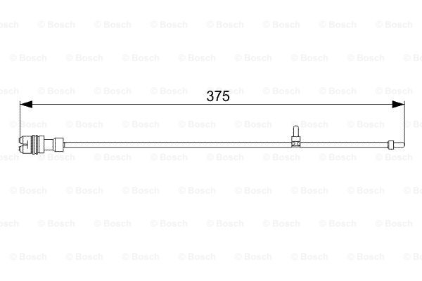 BOSCH 1 987 473 035 Contatto segnalazione, Usura past. freno/mat. d'attrito