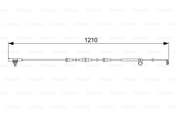 BOSCH 1 987 473 054 Contatto segnalazione, Usura past. freno/mat. d'attrito