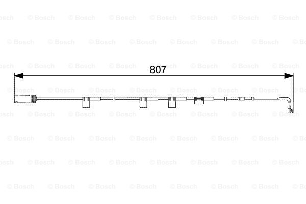 BOSCH 1 987 473 058 Contatto segnalazione, Usura past. freno/mat. d'attrito