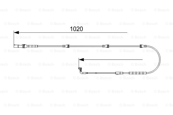 BOSCH 1 987 473 567 Contatto segnalazione, Usura past. freno/mat. d'attrito