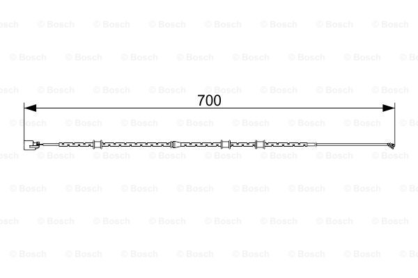 BOSCH 1 987 473 554 Contatto segnalazione, Usura past. freno/mat. d'attrito