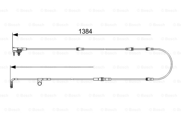 BOSCH 1 987 473 582 Contatto segnalazione, Usura past. freno/mat. d'attrito-Contatto segnalazione, Usura past. freno/mat. d'attrito-Ricambi Euro