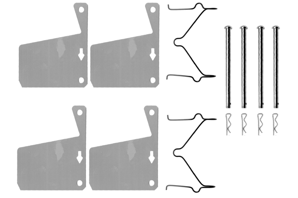 BOSCH 1 987 474 071 Zubehörsatz, Scheibenbremsbelag