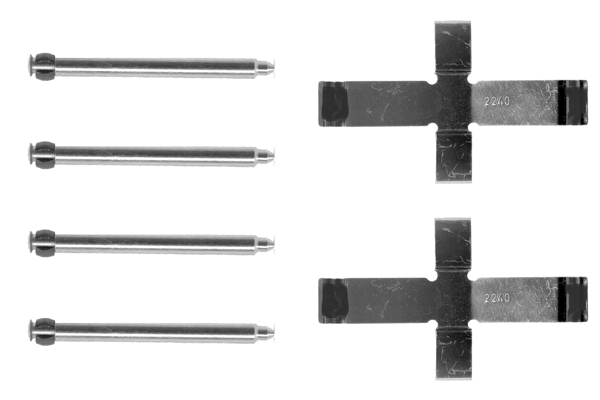 BOSCH 1 987 474 091 Zubehörsatz, Scheibenbremsbelag