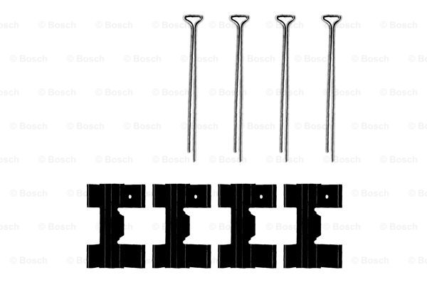 BOSCH 1 987 474 115 Kit accessori, Pastiglia freno