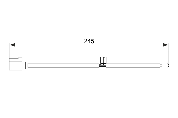 BOSCH 1 987 474 563 Výstražný kontakt, opotrebenie brzdového obloženia