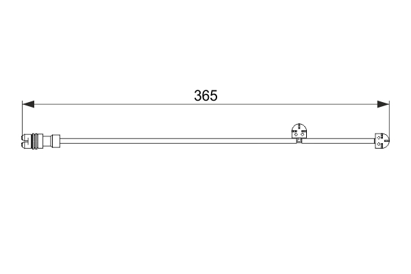 BOSCH 1 987 474 570 Contatto segnalazione, Usura past. freno/mat. d'attrito