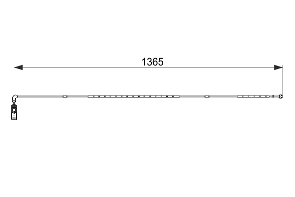 BOSCH 1 987 474 583 Výstražný kontakt, opotrebenie brzdového obloženia