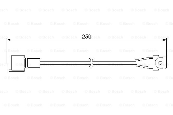 BOSCH 1 987 474 905 Contatto segnalazione, Usura past. freno/mat. d'attrito