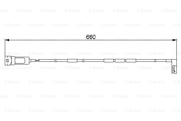 BOSCH 1 987 474 909 Contatto segnalazione, Usura past. freno/mat. d'attrito