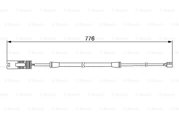 BOSCH 1 987 474 925 Contatto segnalazione, Usura past. freno/mat. d'attrito