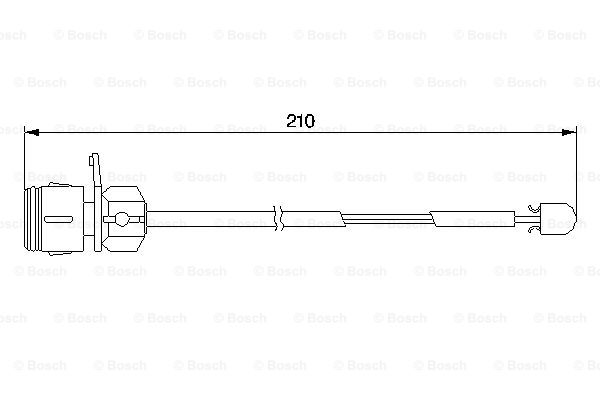 BOSCH 1 987 474 938 Contatto segnalazione, Usura past. freno/mat. d'attrito