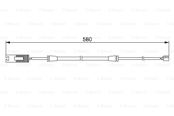 BOSCH 1 987 474 941 Contatto segnalazione, Usura past. freno/mat. d'attrito