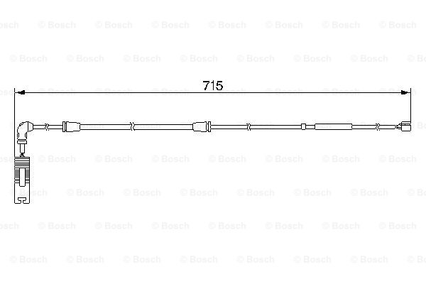 BOSCH 1 987 474 946 Contatto segnalazione, Usura past. freno/mat. d'attrito