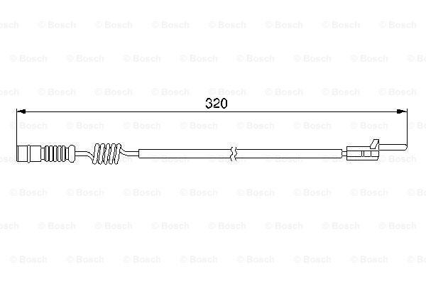 BOSCH 1 987 474 964 Contatto segnalazione, Usura past. freno/mat. d'attrito-Contatto segnalazione, Usura past. freno/mat. d'attrito-Ricambi Euro