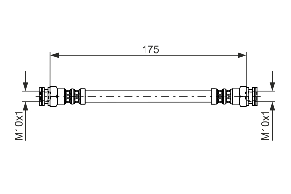 BOSCH 1 987 476 012 Flessibile del freno-Flessibile del freno-Ricambi Euro