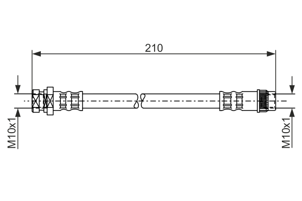 BOSCH 1 987 476 044 Brake Hose