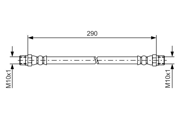 BOSCH 1 987 476 061 Flessibile del freno