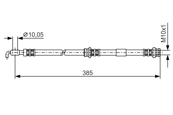 BOSCH 1 987 476 110 Flessibile del freno-Flessibile del freno-Ricambi Euro