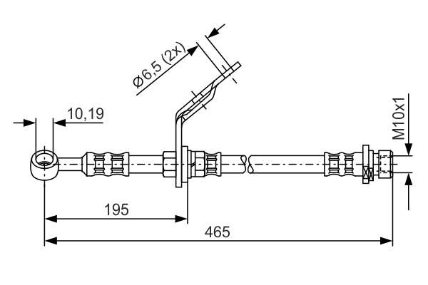 BOSCH 1 987 476 187 Brake Hose