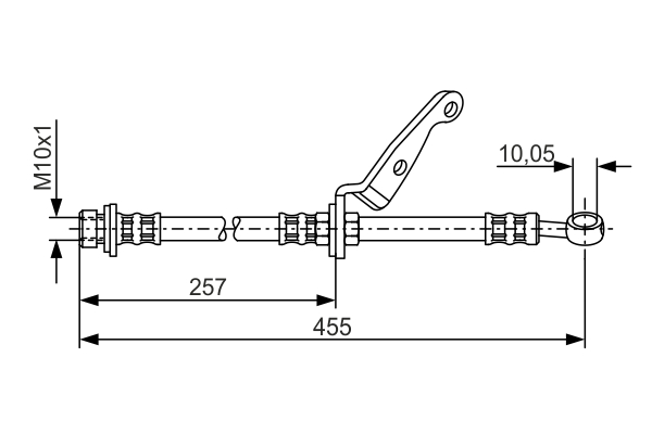 BOSCH 1 987 476 206 Brake Hose