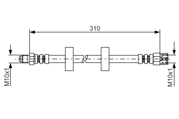 BOSCH 1 987 476 217 Flessibile del freno-Flessibile del freno-Ricambi Euro