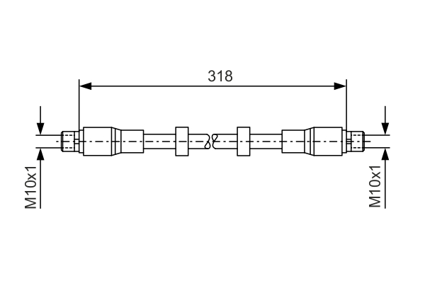 BOSCH 1 987 476 247 Flessibile del freno