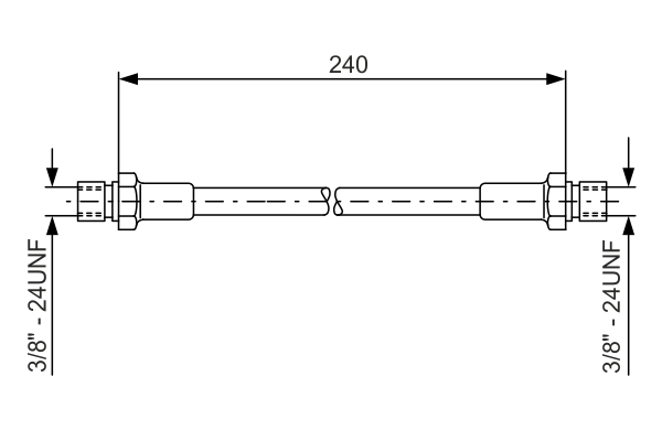 BOSCH 1 987 476 288 Flessibile del freno