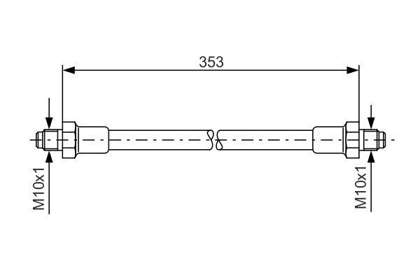 BOSCH 1 987 476 352 Flessibile del freno