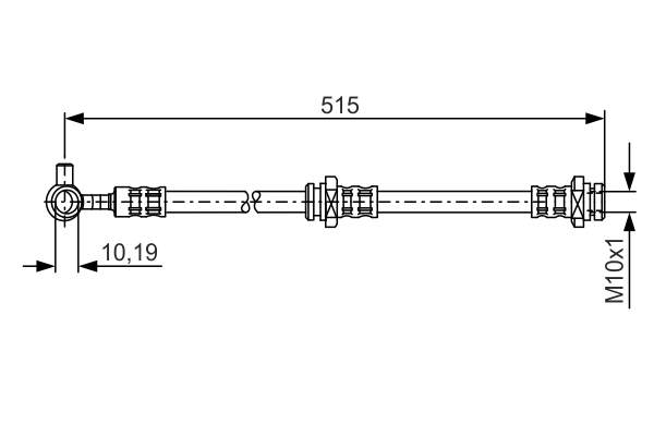 BOSCH 1 987 476 378 Flessibile del freno-Flessibile del freno-Ricambi Euro