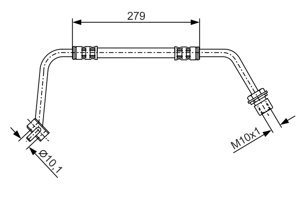 BOSCH 1 987 476 506 Brake Hose