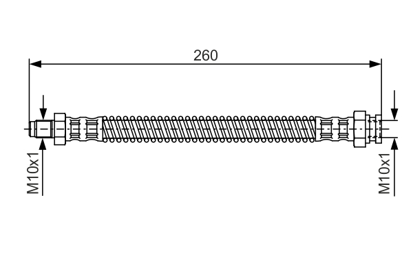 BOSCH 1 987 476 522 Flessibile del freno-Flessibile del freno-Ricambi Euro