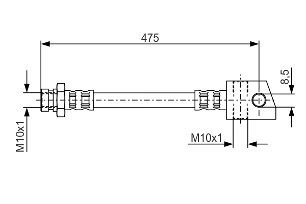 BOSCH 1 987 476 549 Brake Hose