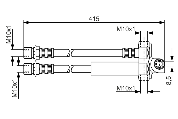 BOSCH 1 987 476 615 Brake Hose