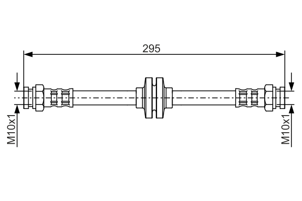 BOSCH 1 987 476 632 Flessibile del freno-Flessibile del freno-Ricambi Euro