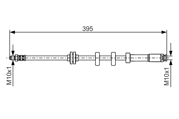 BOSCH 1 987 476 635 Flessibile del freno-Flessibile del freno-Ricambi Euro