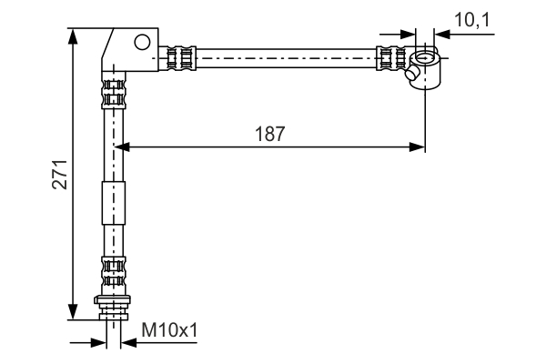 BOSCH 1 987 476 658 Brake Hose